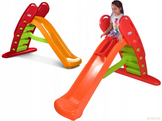Wielka zjeżdżalnia pomarańczowa Little Tikes