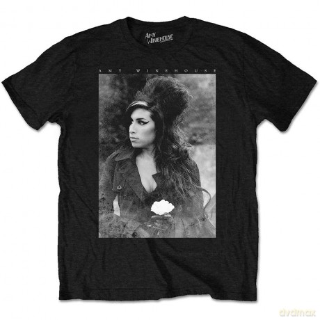 Amy Winehouse: Men's Tee: Flower Portrait (Large)