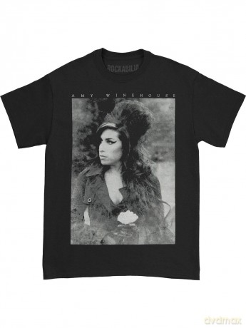 Amy Winehouse: Men's Tee: Flower Portrait (X-Large)