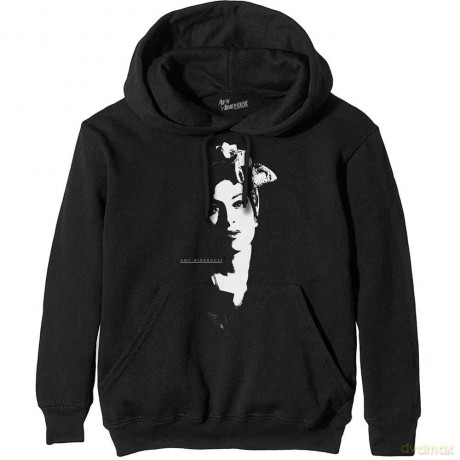 Amy Winehouse: Unisex Pullover Hoodie: Scarf Portrait (Black) (XX-Large)