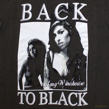 Amy Winehouse: Unisex T-Shirt: Back To Black (Black Wash) (Wash Collection) (X-Large)