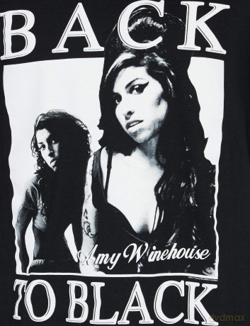 Amy Winehouse: Unisex T-Shirt: Back to Black (Black) (Medium)
