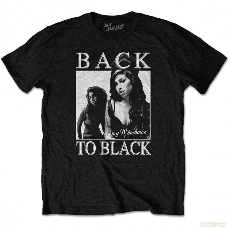 Amy Winehouse: Unisex T-Shirt: Back to Black (Black) (X-Large)
