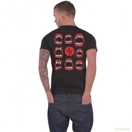 Angel Dust: Unisex T-Shirt: Mouth Repeat (Black) (Back Print) (Medium)