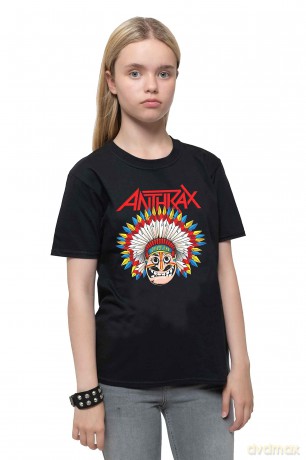 Anthrax: Kids T-Shirt: War Dance (Black) (11-12 Years)