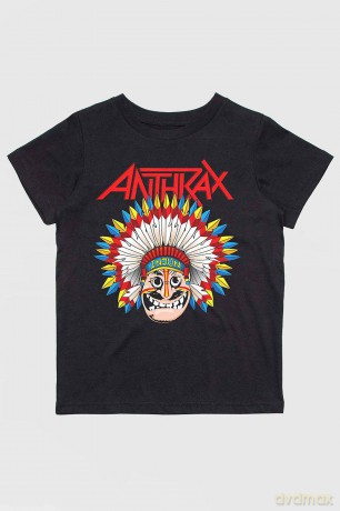 Anthrax: Kids T-Shirt: War Dance (Black) (11-12 Years)