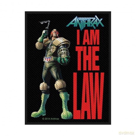Anthrax: Standard Patch: I Am The Law
