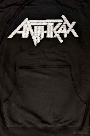 Anthrax: Unisex Pullover Hoodie: Logo (Black) (Medium)
