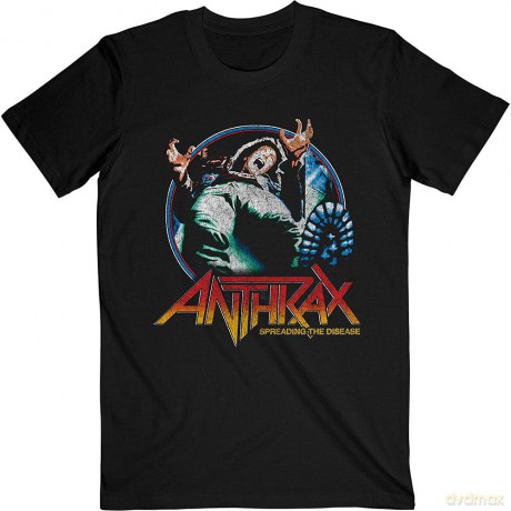 Anthrax: Unisex T-Shirt: Spreading Vignette (Black) (Small)