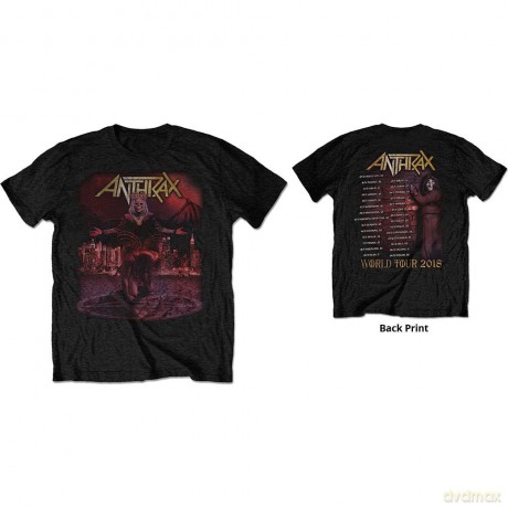 Anthrax: Unisex Tee: Bloody Eagle World Tour 2018 (Ex Tour/Back Print) (Small)