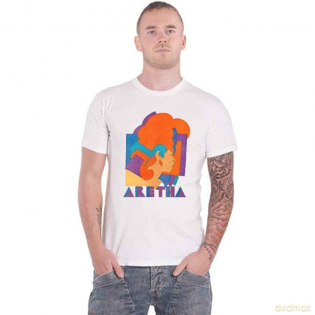 Aretha Franklin: Unisex T-Shirt: Milton Graphic (White) (Small)