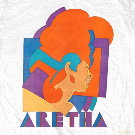 Aretha Franklin: Unisex T-Shirt: Milton Graphic (White) (Small)