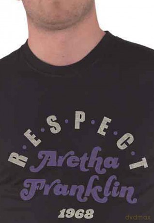 Aretha Franklin: Unisex T-Shirt: Respect (Black) (Medium)