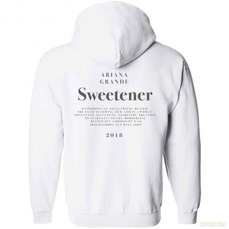 Ariana Grande: Unisex Pullover Hoodie: Sweetener (Back Print) (X-Large)