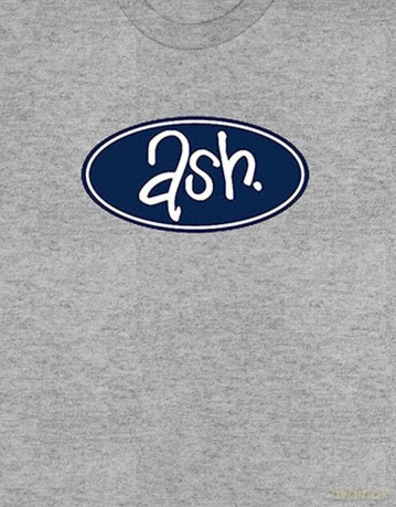 Ash: Unisex T-Shirt: Retro Logo (Black) (Large)