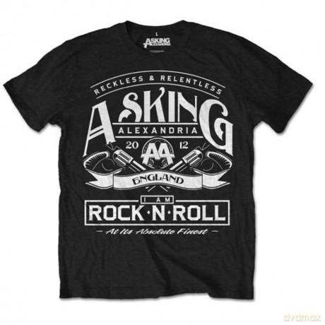 Asking Alexandria: Men's Tee: Rock 'n Roll (Medium)