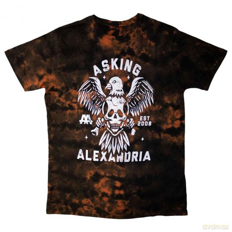 Asking Alexandria: Unisex T-Shirt: Eagle Skull (Red) (Wash Collection) (XX-Large)