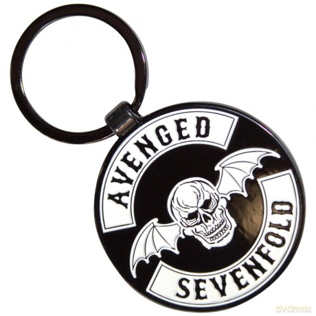 Avenged Sevenfold: Keychain: Deathbat Crest (Double Sided)