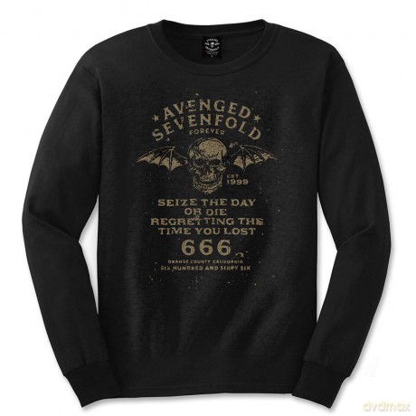Avenged Sevenfold: Men's Long Sleeved Tee: Seize the Day (Medium)