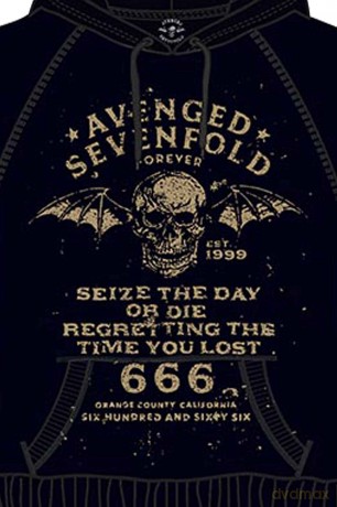Avenged Sevenfold: Men's Pullover Hoodie: Seize the Day (Large)