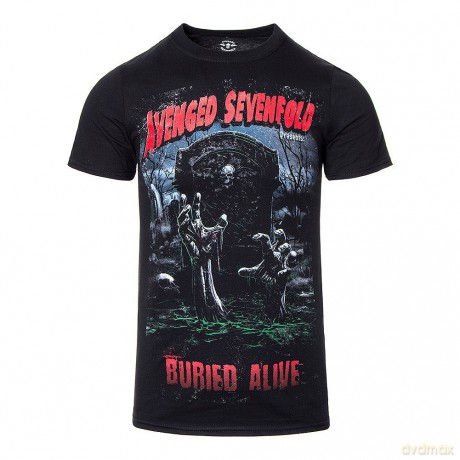 Avenged Sevenfold: Men's Tee: Buried Alive Tour 2012 with Back Printing (Large)