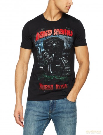 Avenged Sevenfold: Men's Tee: Buried Alive Tour 2012 with Back Printing (Medium)