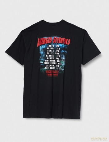 Avenged Sevenfold: Men's Tee: Buried Alive Tour 2012 with Back Printing (X-Large)
