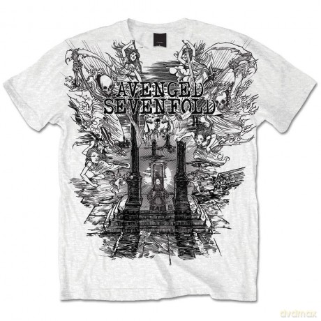 Avenged Sevenfold: Men's Tee: Land of Cain (Large)