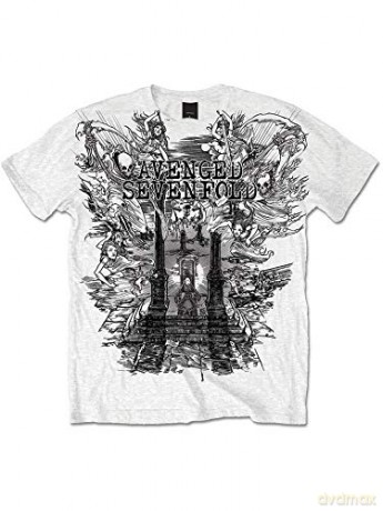 Avenged Sevenfold: Men's Tee: Land of Cain (Medium)