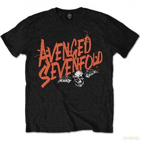 Avenged Sevenfold: Men's Tee: Orange Splatter (Small)