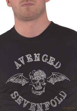 Avenged Sevenfold: Unisex T-Shirt: Deathbat (Black) (Embellished) (XX-Large)