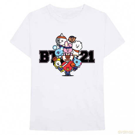 Bt21: BT21 Unisex T-Shirt: Dream Team (White) (XX-Large)