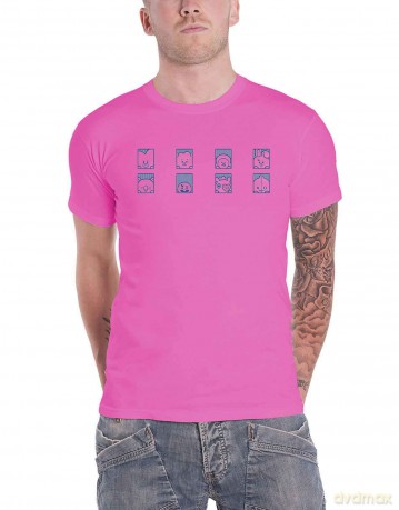 Bt21: BT21 Unisex T-Shirt: Group Squares (Pink) (Medium)