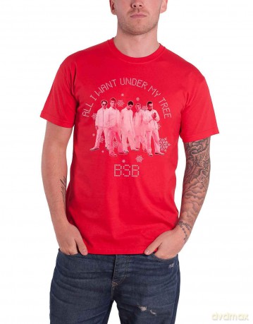 Backstreet Boys: Unisex T-Shirt: All I Want Xmas (Red) (XX-Large)