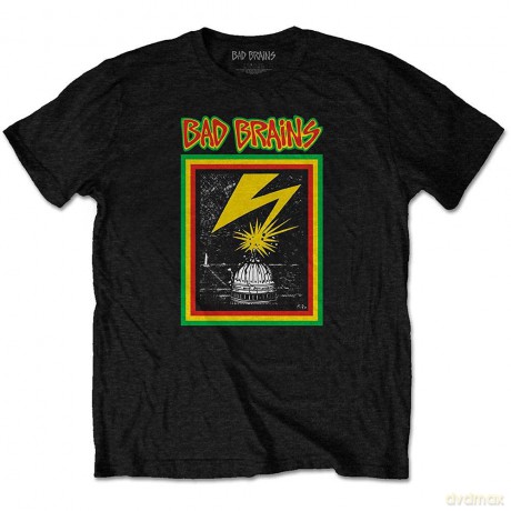 Bad Brains: Unisex T-Shirt: Capitol Strike (Black) (Medium)