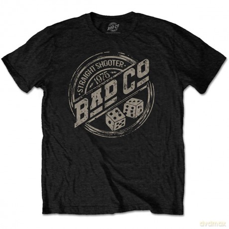 Bad Company: Unisex T-Shirt: Straight Shooter Roundel (Black) (XX-Large)