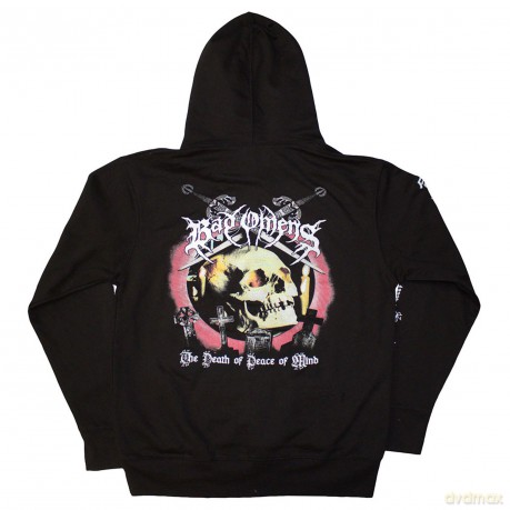 Bad Omens: Unisex Pullover Hoodie: Skull and Candles (Black) (Back Print) (Small)