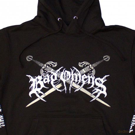 Bad Omens: Unisex Pullover Hoodie: Skull and Candles (Black) (Back Print) (Small)