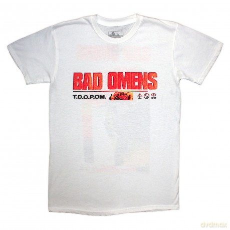 Bad Omens: Unisex T-Shirt: Flower (White) (Back Print) (Small)