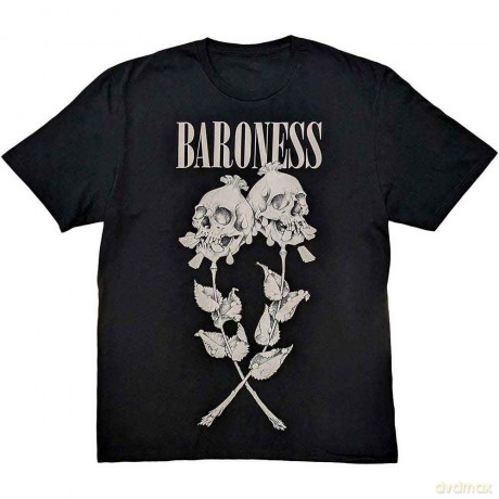Baroness: Unisex T-Shirt: Razor Bloom (Black) (Back Print) (Small)