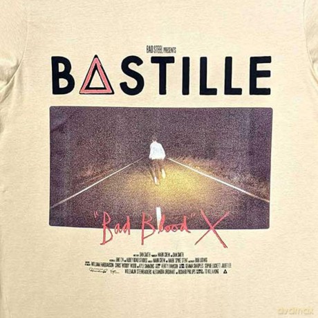 Bastille: Unisex T-Shirt: Bad Blood (Sand) (Medium)