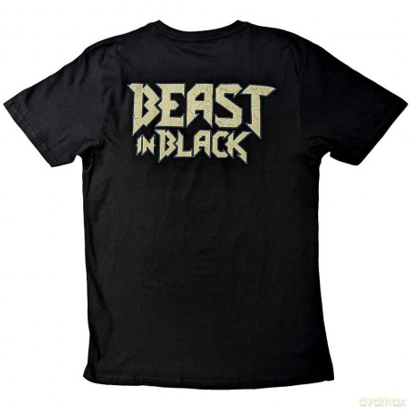 Beast In Black: Beast in Black Unisex T-Shirt: Dark Connection Girl (Black) (Back Print) (Small)