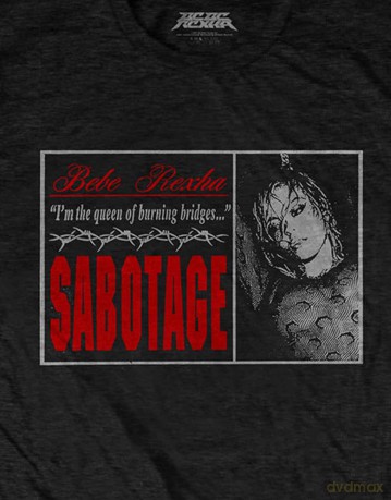 Bebe Rexha: Unisex T-Shirt: Sabotage - Let You Down (Black) (Back Print) (Medium)