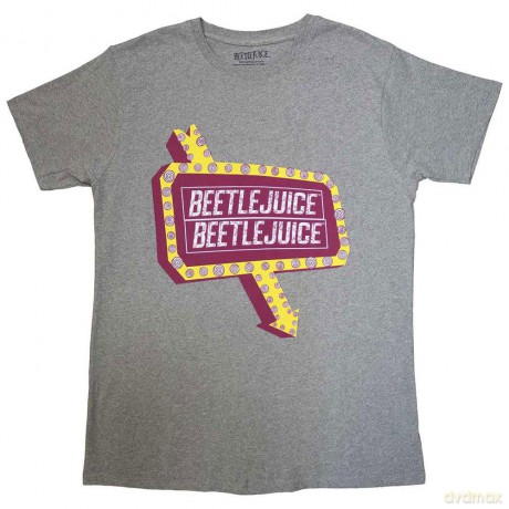 Beetlejuice: Unisex T-Shirt: Beetlesign (Grey) (X-Large)
