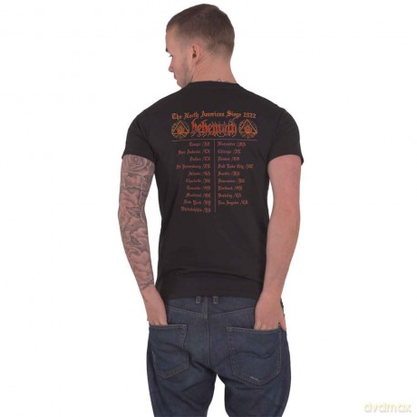 Behemoth: Unisex T-Shirt: North American Tour '22 Puppet Master (Black) (Back Print) (Small)