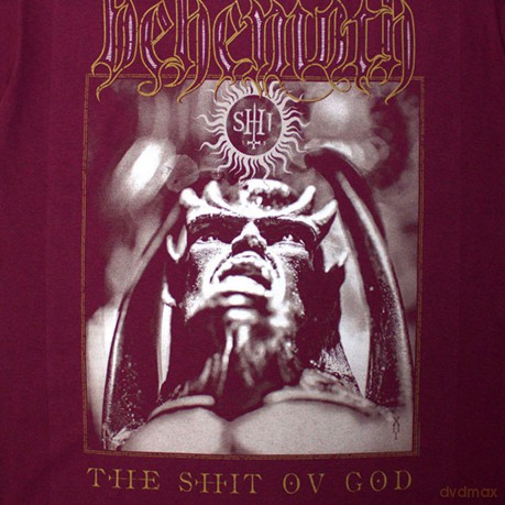 Behemoth: Unisex T-Shirt: The Shit Ov God Cover (Red) (Back Print) (X-Large)