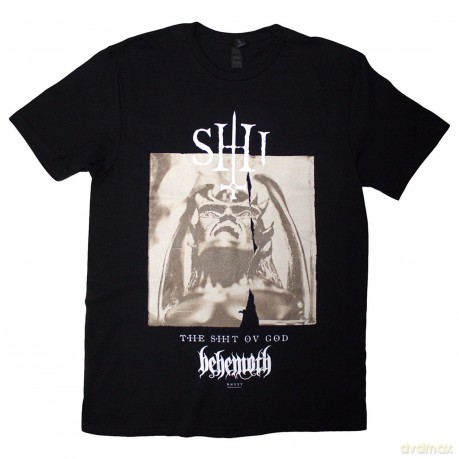 Behemoth: Unisex T-Shirt: The Shit Ov God Parchment (Black) (Back Print) (Medium)