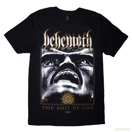 Behemoth: Unisex T-Shirt: The Shit Ov God Reign In Hell (Black) (Back Print) (Medium)