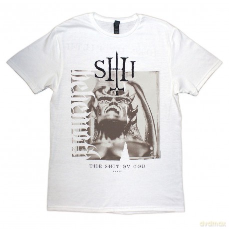 Behemoth: Unisex T-Shirt: The Shit Ov God Sepia Parchment (White) (Back Print) (Large)