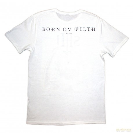 Behemoth: Unisex T-Shirt: The Shit Ov God Sepia Parchment (White) (Back Print) (Large)